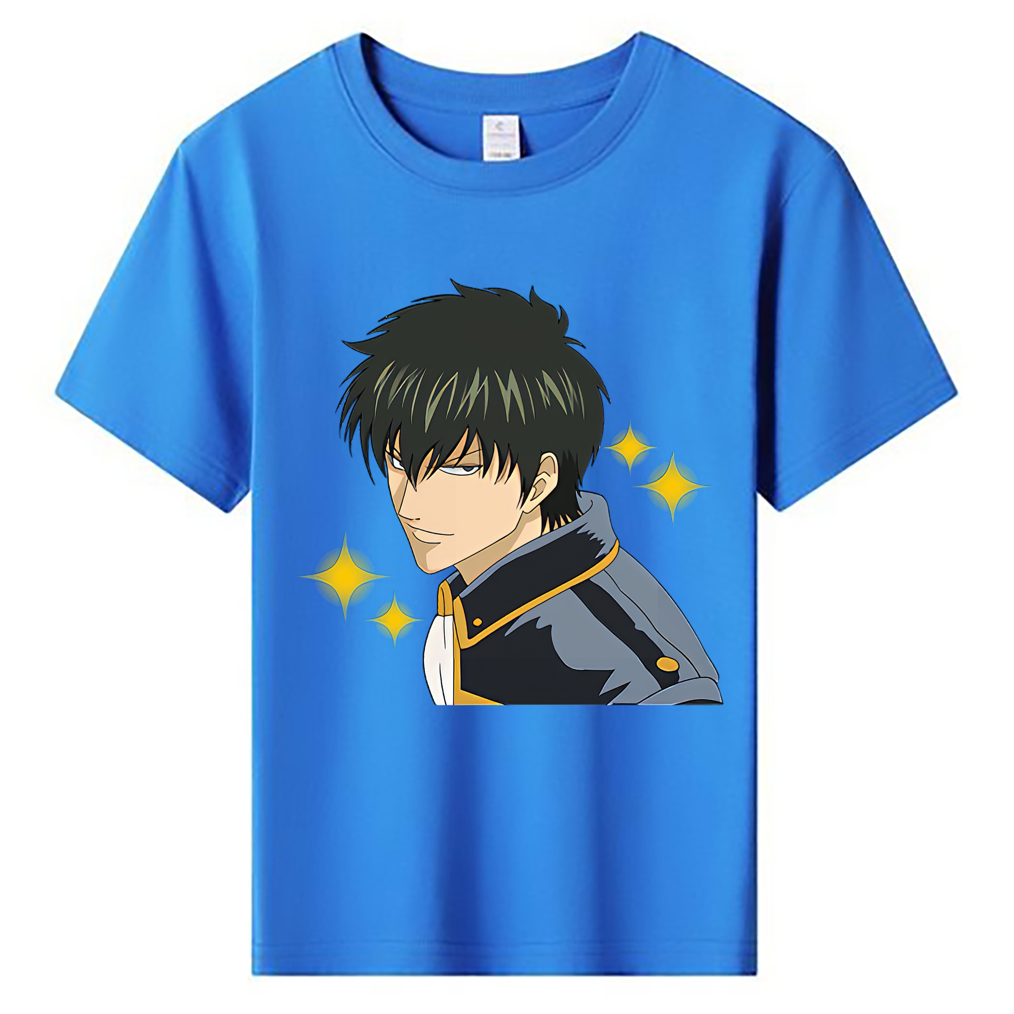 （画像用） ぎんたま 坂田銀時（さかたぎんとき） 神楽 志村新八（しむら しんぱち） GINTAMA Sakata Gintoki Kagura Shimura Shinpachi 綿100％キッズTシャツ（フロントプリント）
